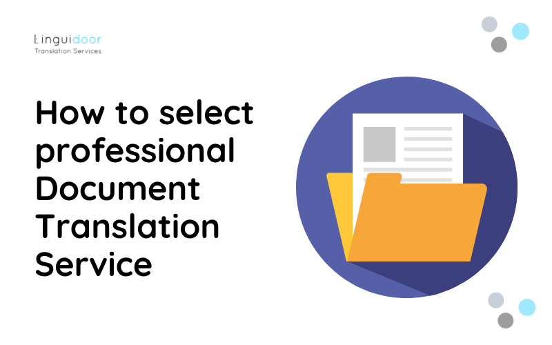 How to select professional document translation service