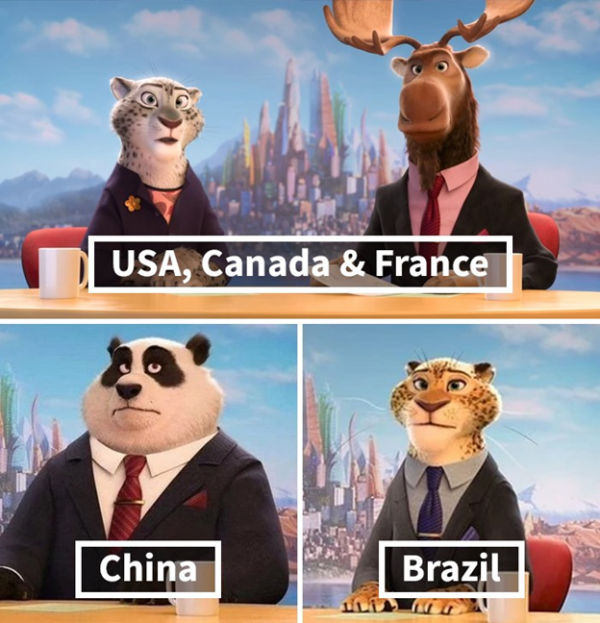 Disney localizing their characters as per the geography.